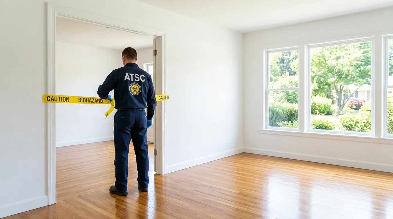 Certified biohazard cleanup crew performing Crime Scene Cleanup in Ukrainian Village
